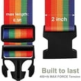 thumbnail image 4 of Nvzi 4 Iridescent Adjustable Luggage Straps, Travel Suitcase Strap, Safety Travel Accessory, Personalized Suitcase Belt for Luggage Fastening, 4 of 4