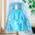 thumbnail image 4 of Robe Fille Flocon de Neige Manches Longues Robe de Performance Princesse, 4 of 6