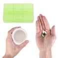 thumbnail image 4 of Unique Bargains 1 Pc Pill Case 6 Grid Clear Pill Box Light Green, 4 of 6