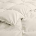 thumbnail image 5 of Peace Nest Lightweight White Feather Down Fluffy Comforter Duvet Insert California King - Cream, 5 of 5