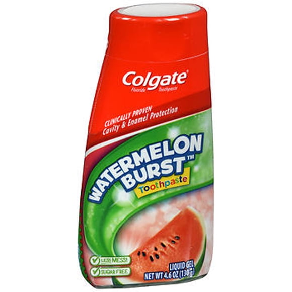 Colgate Kids 2 In 1 Toothpaste & Mouthwash, Watermelon Flavor, 4.6 oz