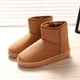 thumbnail image 1 of Botas de nieve de invierno para estudiantes femeninas, estilo coreano, cálidas, con forro polar, gruesas, planas, de algodón, botas de nieve de tubo corto de gamuza, 1 of 6
