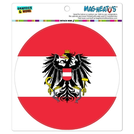 

Austria National Country Flag - Circle MAG-NEATO S(TM) Car/Refrigerator Magnet