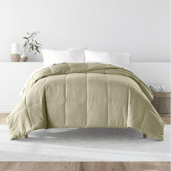 Solid Color Sage Lightweight Comforter for All Season King Size Bedding