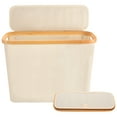 thumbnail image 6 of Dongyi Toilet Paper Storage Basket with Lid Collapsible Toilet Paper Holder Basket Freestanding Slim for Bathroom,Holds up to 12 Regular Rolls, 6 of 13