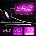 thumbnail image 4 of Letrero de neón LED JHFart con nombre Ava, regulable, luz USB, 35,5 x 15 cm, 4 of 6