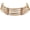 Beige, variant on Tribal Choker Necklace Rustic Beige, Adjustable Length, 4-Row