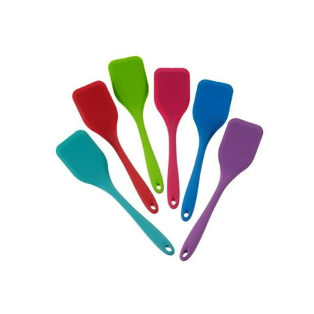 Color Solid Silicone Turner Spatula Multi Color