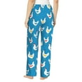 thumbnail image 3 of Xecao Cartoon Chicken Women's Straight Lounge Pajama Pants: The Epitome of Relaxed Sleepwear, 3 of 9
