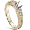 thumbnail image 2 of Pompeii Gold 1/4ct Diamond Engagement Semi Mount Ring Setting (G/H,I1), 2 of 4