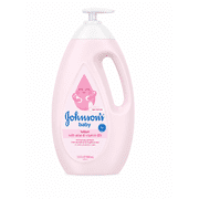 Johnson's Baby Moisturizing Pink Baby Lotion with Coconut Oil, Hypoallergenic and Dermatologist-Tested (33.8 fl. oz.)
