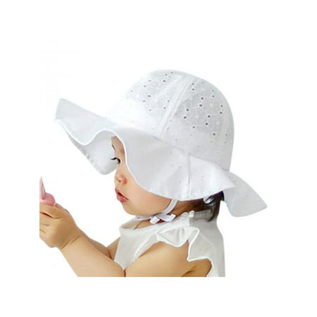 Lavaport Newborn Baby Boy Girl Sun Protection Hat Wide Brim Caps Summer Beach (Best Newborn Baby Hats)