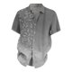 thumbnail image 4 of Designer Spring Summer Men's Casual Cotton Linen Solid Color Short Sleeve Shirts Loose Shirts L, 4 of 4