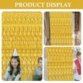 thumbnail image 5 of 4 Pcs Bright Rain Silk Door Curtain Ribbon Gold Curtains Christmas Decoration Fringe Backdrop, 5 of 6