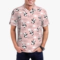 thumbnail image 3 of Balery Panda Flying in the Sky (2) Printed Men’s Short Sleeve Polo Shirt, Midweight Men's Shirt,Golf Polo shirts -4X-Large, 3 of 9