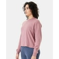 thumbnail image 2 of Alternative B06012312 Women Cotton Jersey Long Sleeve Crop T-Shirt, Whiskey Rose - Extra Small, 2 of 5