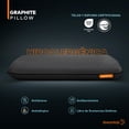 thumbnail image 4 of Almohada de memory foam Dreamlab Graphite Pillow 2 Pack Tamaño King Size 80 x 40 x 11.5 cm, 4 of 7
