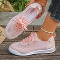thumbnail image 2 of Sneakers for Women Lace Up Mesh Casual Breathable Knit Flat Sneakers Non-Slip Outdoor Daily Shoes, 2 of 5