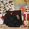 thumbnail image 6 of Rocae Dinosaur Print Christmas Drawstring Linen Gift Bag with Drawstrings Treat Bag Goody Present Bags for Christmas Party Favor, 6 of 8