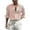 Khaki, variant on JUUYY Men's Striped Button Down Shirts Textured Long Sleeve Collared Shirt Regular Fit Lightweight Fashion Casual Office Work Tops Pink S