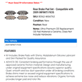 thumbnail image 2 of Rear Brake Pad Set - Compatible with 2009 INFINITI FX35, 2 of 2