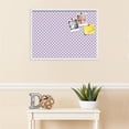 thumbnail image 3 of PinPix 30x22 Custom Cork Bulletin Board Light Purple Clover Poster Board Has a Fabric Style Canvas Finish, Framed in Light Purple Clover, by ArtToFrames (PinPix-539), 3 of 5