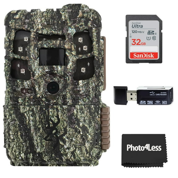 Browning Trail Camera Defender Pro Scout Max Cellular Trail Camera, AT&T and Verizon, Bundle with 32GB SDHC Memory Card, Hi-Speed SD USB Card Reader