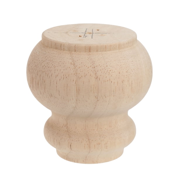 Pata de sofá: Pata redonda de madera maciza - Reemplazo de pata de sofá decorativa de estilo francés - Pata de mesa para mesa de centro - Decoración de sala de estar