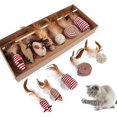 thumbnail image 2 of Chat Familier Jouet Interactif Chat Chaton Sisal Plume Amusant Souris Jouets Collection, 2 of 5