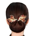 thumbnail image 5 of Flower Tail Rhinestone Flower Hair Clip, Lazy Hair Curler Deft Bun Maker,Fashion Lazy Hair Curler Elegant Hair Clips for Women Girls DIY Hair Style Accessories J5H7, 5 of 7