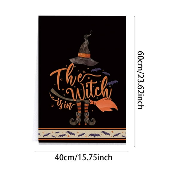 Halloween Dish Towels Set of 2, Jack-O-Lantern Ghost Bats Kitchen Towels 15.75x23.62 Inches, Absorbent Boo Trick or Treat Hand Towels for Holiday Decor, Funny Spooky Themed Dishcloths for Home