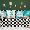 thumbnail image 6 of Hello Summer Pillow Covers 18x18 Beach Theme Decorative Throw Pillow Covers for Home Patio Party Decor 18x18, Set of 4, 6 of 6