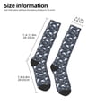 thumbnail image 2 of Yiaed Halloween A Print Great elasticity Adult Stockings Sports socks for Men and Women, 2 of 6