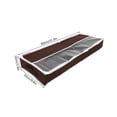 thumbnail image 3 of Boîte de rangement étanche pour chaussures avec fermeture éclair et revêtement en PVC, compartiments réglables, 80 x 25 x 10 cm, 3 of 4
