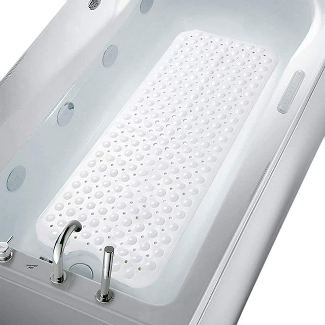 40” x 16” Bathtub and Shower Mats Extra Long Non-Slip Bath Mat Machine Washable Bath Tub Mat for Bathroom
