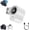 White, variant on Car Clip on Fan Air Conditioner, 199-Speed Adjustable, 360° Rotating, LED Display, USB Rechargeable, Wide Clip for Car, Office & Travel (Black)