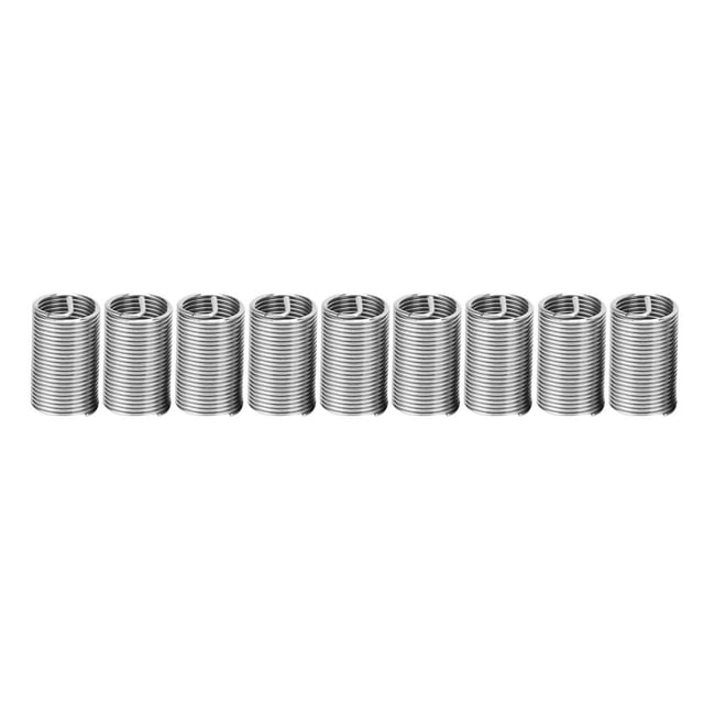 HLONK Stainless Steel Wire Thread Insert M10x1x3D Threaded Screw Bushing 10Pcs Fastener Repair Kit for Secure Holding Power Threaded Repair Solution for Various Applications