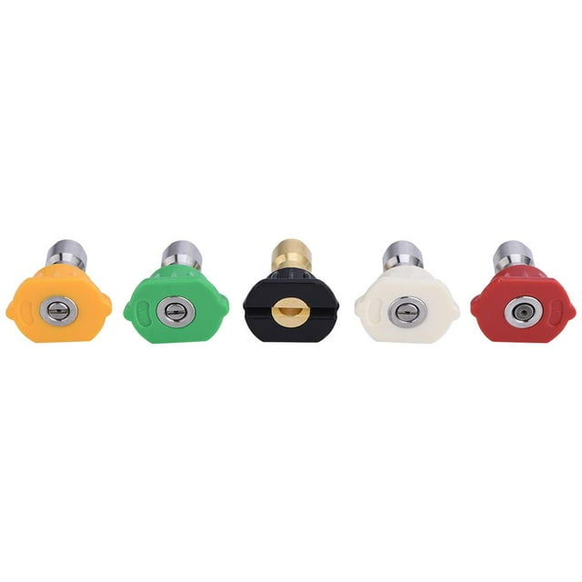 Pressure Washer Nozzle Set Spray quick Quick Nozzles, 5pcs New Nozzles Tip Variety Degrees For Connect Hot
