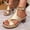 Gold, variant on Sandals Women Summer Breathable Casual Flats Arch Support Slippers Silver 10 Wide(EU:43)