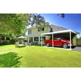 thumbnail image 3 of Arrow 10 x 20 x 9 ft Cool Grey Attached Carport/Patio Cover, 3 of 11