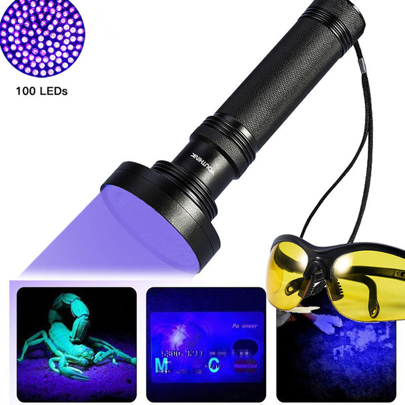 HQRP 51 LED UV 395 nM Ultra Violet Blacklight Flashlight TORCH LIGHT UV Meter