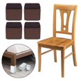 thumbnail image 6 of Set of 4 Multifunction Bed Risers Cabinet Sofa Feet Protector Support Anti Slip Protect floors - Brown 80x52mm, 6 of 6