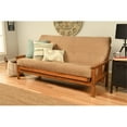 thumbnail image 2 of Bowery Hill Full-size Suede Peat Fabric Futon in Brown-Frame Not Included, 2 of 3