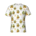 thumbnail image 3 of Naloa Lovely Avocado Men's T-Shirt Sport T-shirt Men's Basic Tee Casual Men's Shirt, Round Neck, Short Sleeves - Large, 3 of 5