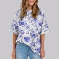 thumbnail image 5 of Ruyang Casual Tops Women's Oversized T Shirts Short Sleeve Crewneck Summer Tops Casual Loose Basic Tee Shirts 2024 Trendy Clothes, 5 of 6
