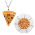 thumbnail image 2 of SIEYIO 7 Pcs Trendy Pizza Pendant Necklaces/Keyrings Cute Pizza Lover's Necklace/Keychain Stylish Accessories for Pizza Lovers, 2 of 15