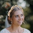 thumbnail image 4 of Leaf Crown Wedding Headband Holiday Party Headband Leaf Headpiece Pearl Headband, 4 of 4