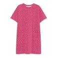 thumbnail image 6 of Perfectbot Women's Polka Dots T-Shirt Dress, Short Sleeve Crew Neck with Pockets, Loose Fit Casual Wear, 6 of 6