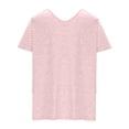 thumbnail image 3 of Lolmot Summer Tops for Women 2023 Trendy Summer Plus Size Casual V Neck T Shirts for Women Mesh Short Sleeve Dressy Tops Shirts, 3 of 4
