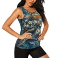 thumbnail image 2 of Vsdgher Débardeur Imprimé Tortue Colorée pour Femmes, Séchage Rapide, Sport, Course, Moyen, 2 of 7